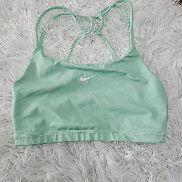 Nike Women's Light Green Sports Bra - Picture 1 of 3